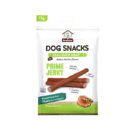 تشویقی مدادی سگ هابون با طعم گوشت اردک Howbone Dog Snack Stick With Duck Flavour وزن 75 گرم