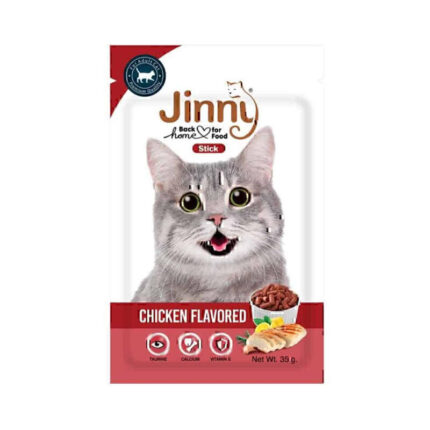 تشویقی گربه جرهای جینی با طعم مرغ JerHigh Jinny Cat Treat With Chicken وزن 35 گرم