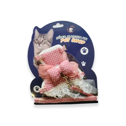 قلاده تنی گربه به همراه بند قلاده، مدل عروس