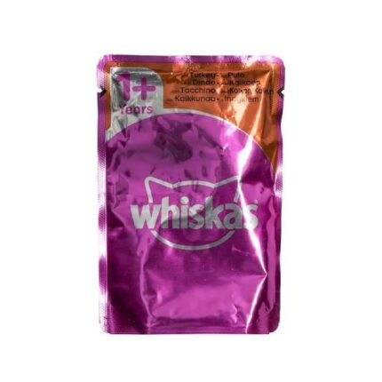 پوچ گربه ویسکاس با طعم بوقلمون وزن 85 گرم