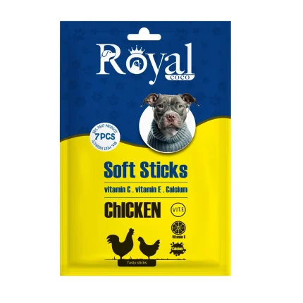 تشویقی مدادی نرم سگ رویال کوکو طعم مرغ