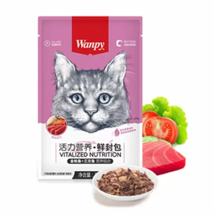 پوچ گربه ونپی با طعم مرغ و سبزیجات